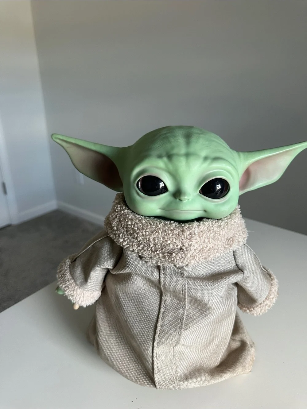 Mattel Star Wars Mandalorian Grogu Baby Yoda 11” Plush Soft Body Rubber Head👽🛸💚